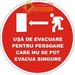 Indicator de evacuare persoane cu probleme